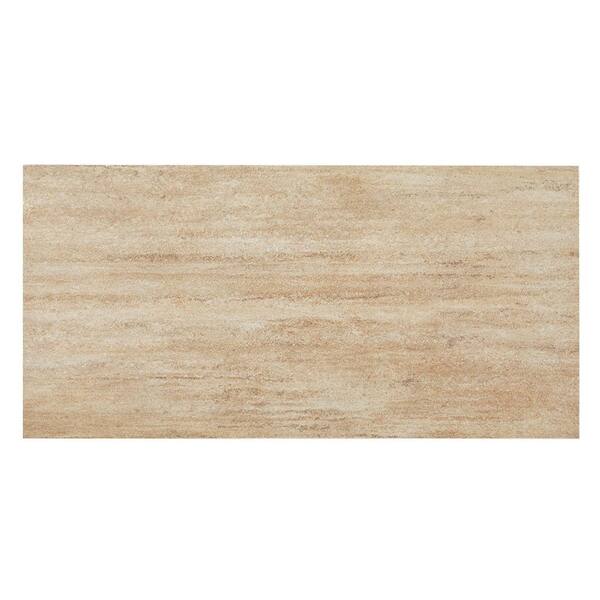 MONO SERRA Travertino Ocra 12 in. x 24 in. Porcelain Floor and Wall Tile (16.68 sq. ft. / case)