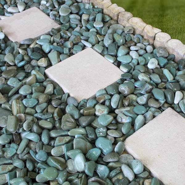 Rain Forest 21.6 cu. ft. 1 in. to 3 in. 1620 lbs. Tahiti Green Beach Pebbles Rain Forest 21.6 cu. ft. 1 in. to 3 in. 1620 lbs. Tahiti Green Beach Pebbles
