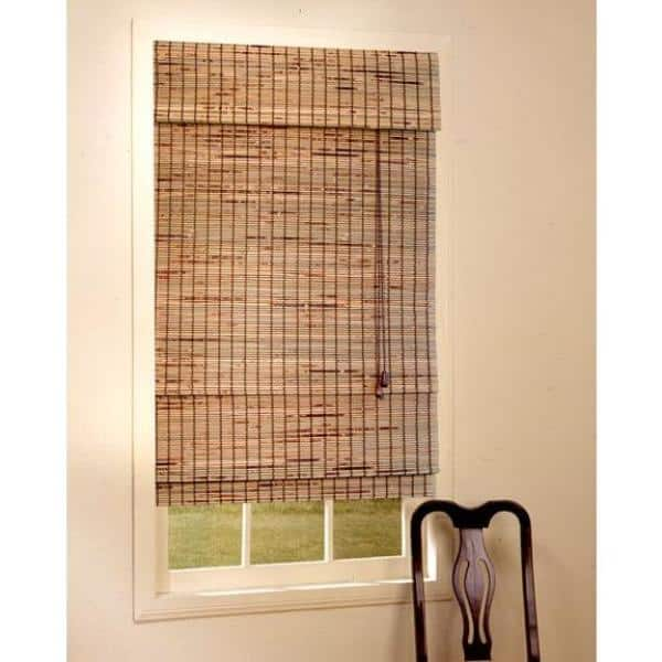 DesignView Natural Kiawah Bamboo Roman Shade-DISCONTINUED