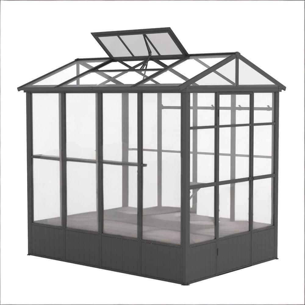 8 ft. W x 6 ft. D x 8 ft. H Outdoor Aluminum Heavy Duty Greenhouse with Fully Auto Temperature Control Vent price history on PriceWatchPro