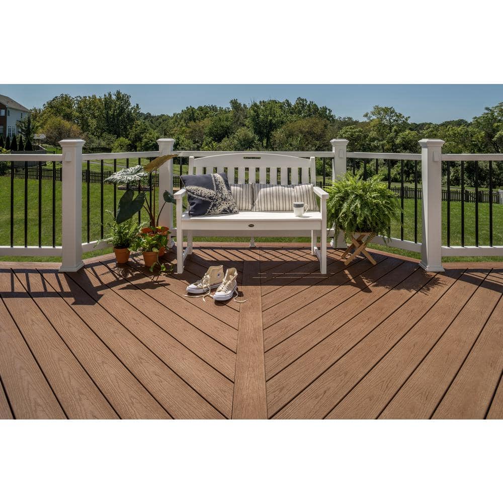 Classic White Composite Deck Post Sleeve Skirt