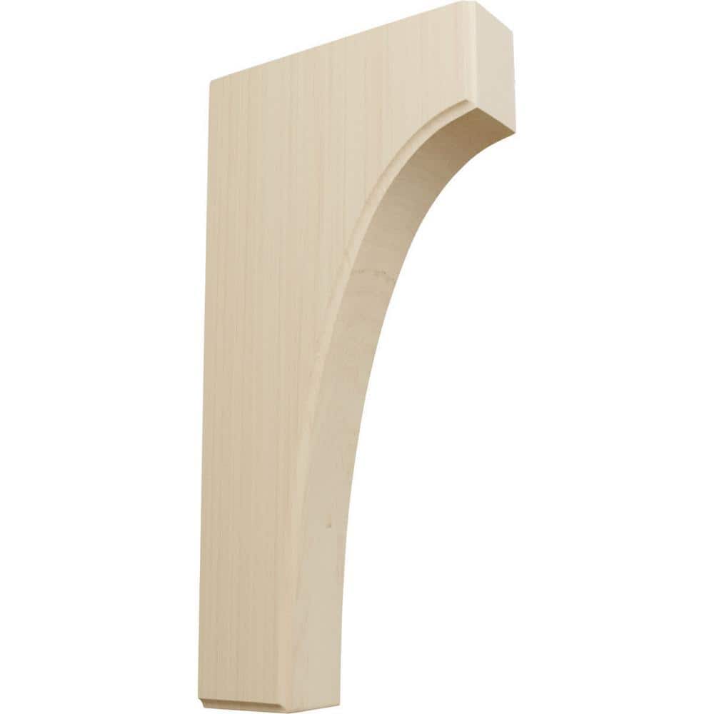 Clarksville Hand-Carved Rubberwood Corbel Bracket, 12-inch Height