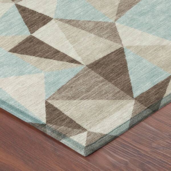 Chantille Machine Washable Indoor/Outdoor Abstract ACN2835 Coffee 10 ft. x 14 ft. Area Rug