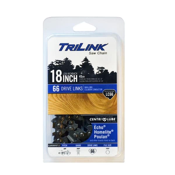 TriLink 18 in. LC66 Full Chisel Chainsaw Chain