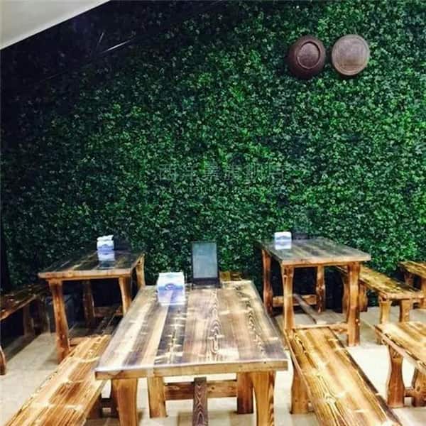20 in. x 20 in. Milan Artificial Boxwood Hedge Privacy Screen Mat for Indoor and Outdoor Wall Decor (Set of 4/Piece)