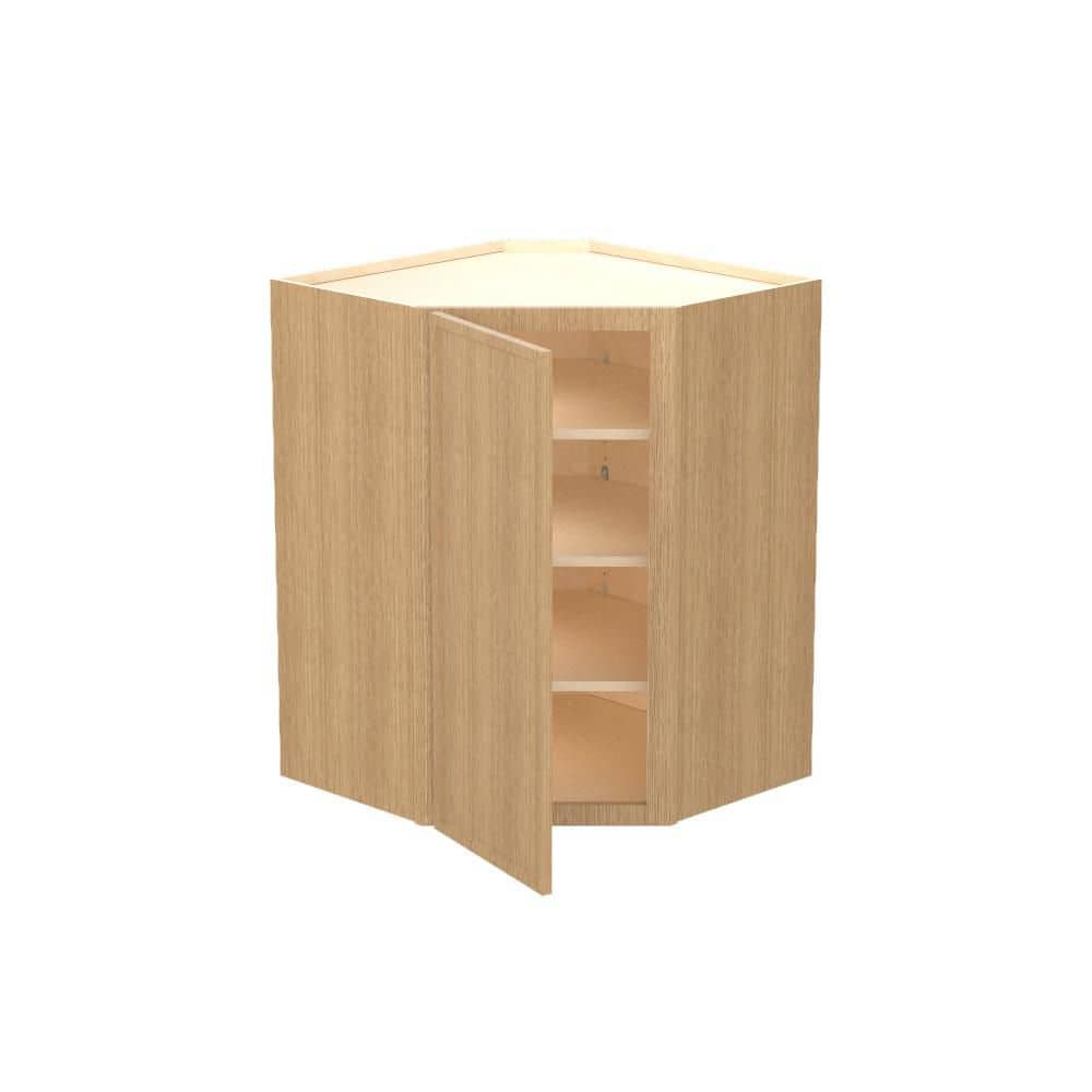 Franklin 27 in. W x 15 in. D x 36 in. H Assembled Plywood Wall Corner Kitchen Cabinet in Vanguard Oak with Soft Close price history on PriceWatchPro