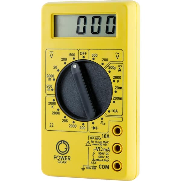 Power Gear 500-Volt Digital Multimeter 50953 - The Home Depot