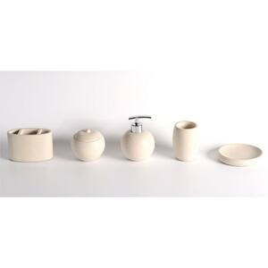 Amucolo 4-Piece Bathroom Accessories Set in Cement Grey Glem-CYW1-6692 -  The Home Depot