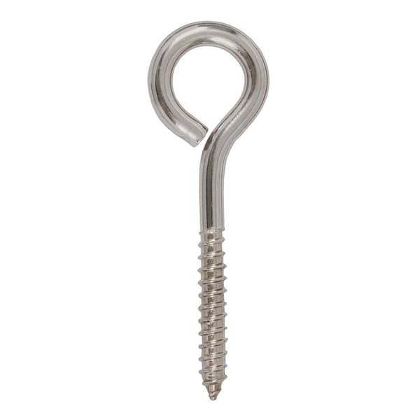 Everbilt 5/16 in. x 4-1/4 in. Stainless Steel Screw Eye 813656 - The Home  Depot