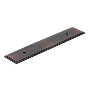 Tremblant Collection 3 3/4 in. (96 mm) Oil-Rubbed Bronze Transitional Cabinet Backplate for Pull