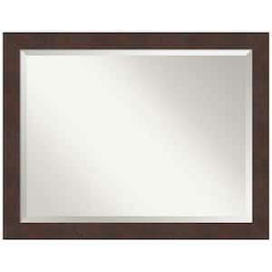 Wildwood Brown 45 in. H x 35 in. W Framed Wall Mirror
