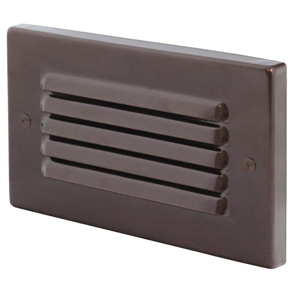 AMAX LIGHTING 1-Light Bronze Integrated LED Horizontal Deck Step Light