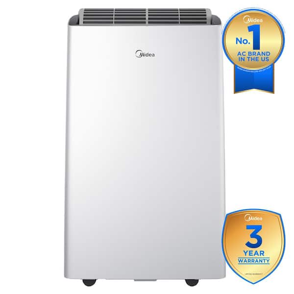 12,000 BTU DUO Smart Portable Inverter AC Cools up to 550 Sq. Ft. w/ Heater, Remote, Sleep Mode, Wi-Fi Enabled, in White