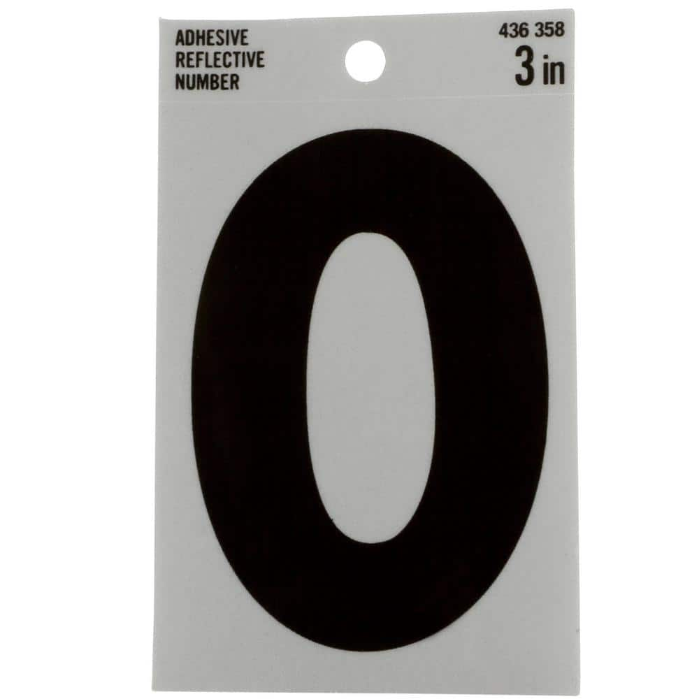 96 Pieces 8 Sets Vinyl Mailbox Numbers Sticker Reflective Mailbox Numbers  for Outside Waterproof Address Sign for Home car Numbers 0-9 (Black in