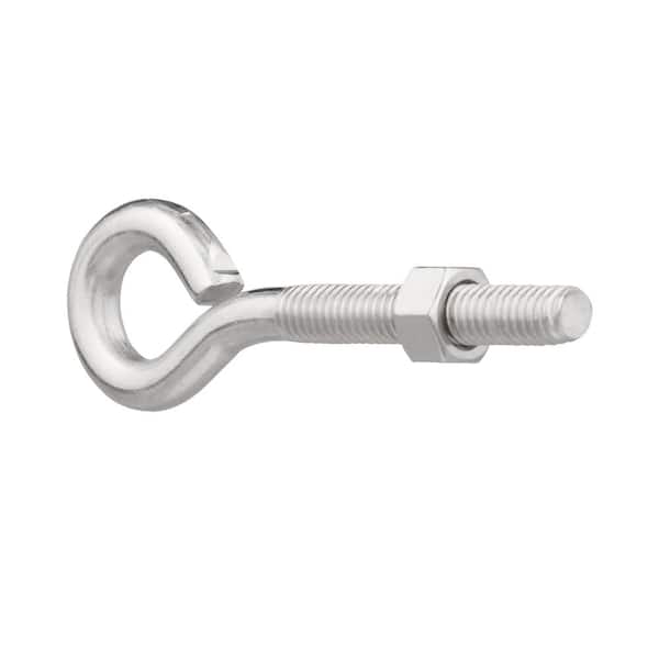 Everbilt 3/8 in. x 4 in. Stainless Steel Eye Bolt with Nut 803584 - The  Home Depot