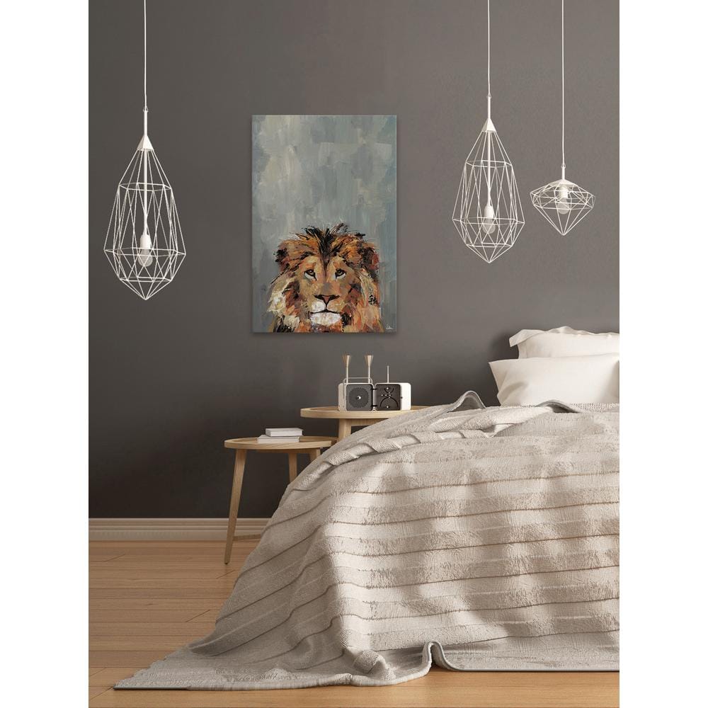 30 in. H x 20 in. W Hola Leon by Julia Posokhova Canvas Wall Art
