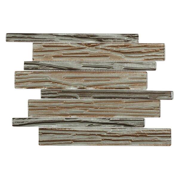 Ivy Hill Tile Gemini Tuscan Growth Polished Glass Mosaic Wall Tile - 3 in. x 6 in. Tile Sample
