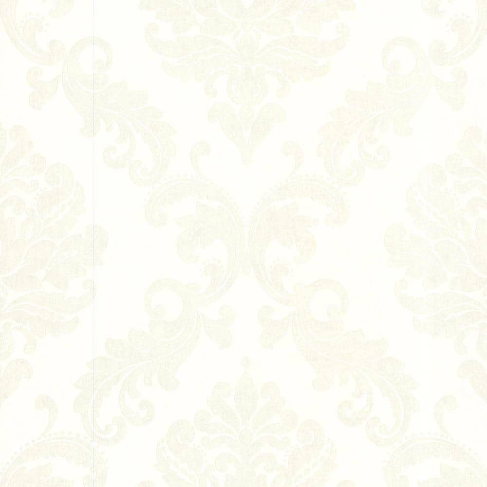 Sebastion Cream Damask Paper Strippable Roll Wallpaper (Covers 56 sq. ft.) -  Beacon House, 450-67363