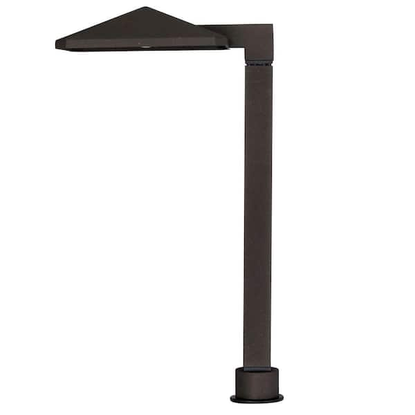 Hooded Low Voltage Bronze 7 1/2H LED Landscape Spotlight