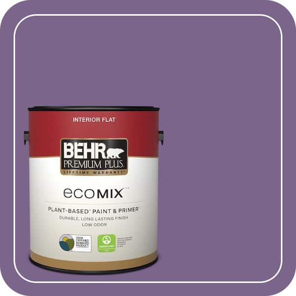1 gal. #M570-6 Notorious Flat EcoMix Plant-Based Interior Paint & Primer