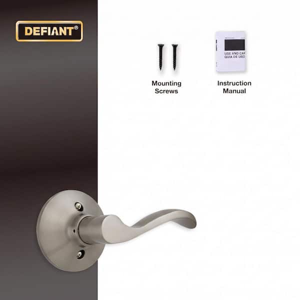 Defiant Naples Satin Nickel Right Handed Dummy Door Handle