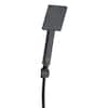Modern Wall Bar Shower Kit 1-Spray 8 in. Square Rain Shower Head with Hand Shower in Matte Black (Valve Not Included)