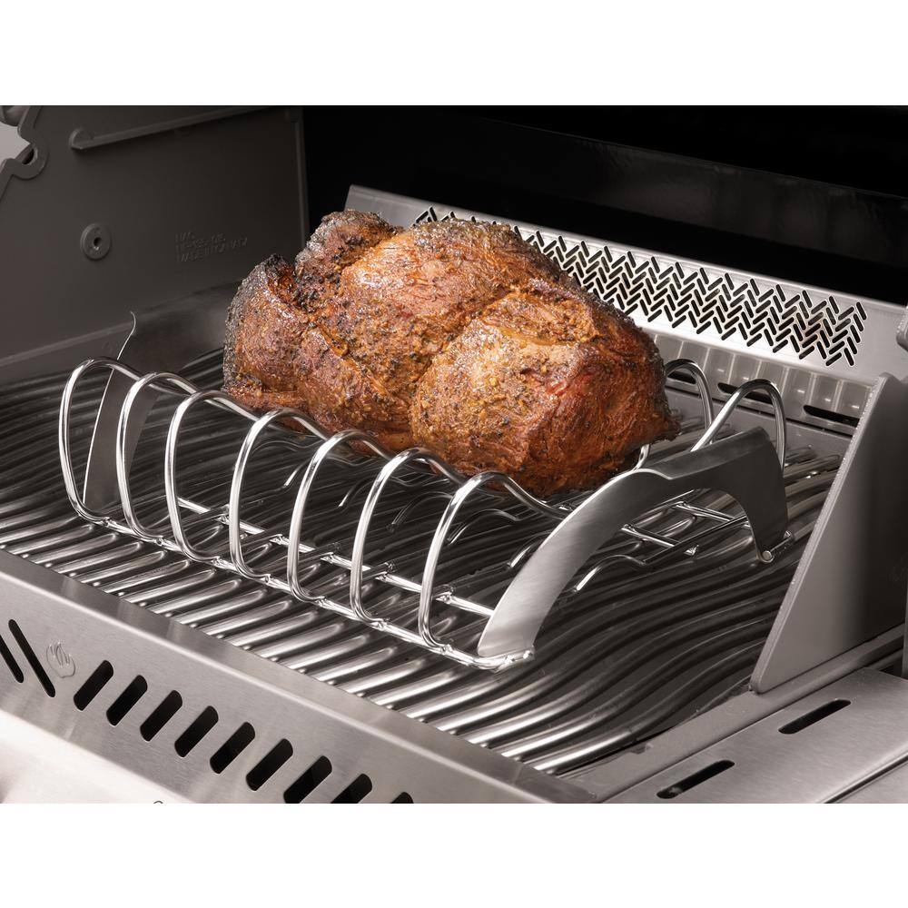 Stainless Steel Rib and Roast Rack with Handles