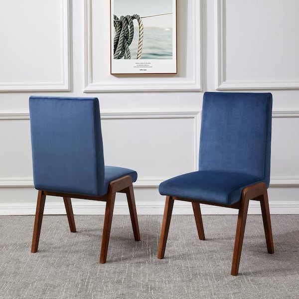 SAFAVIEH Forrest Navy 19 in. Wood Dining Chair Set of 2