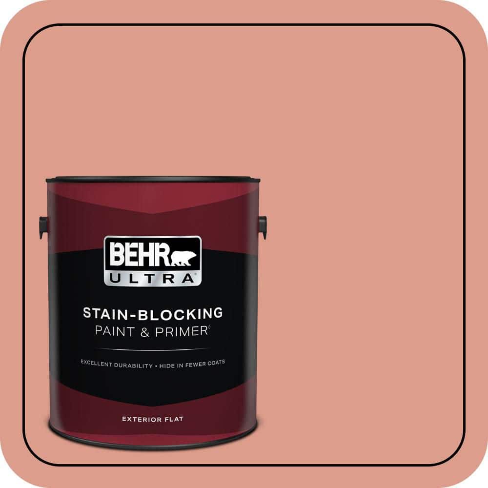 1 gal. #210D-4 Medium Terracotta Flat Exterior Paint & Primer price history on PriceWatchPro