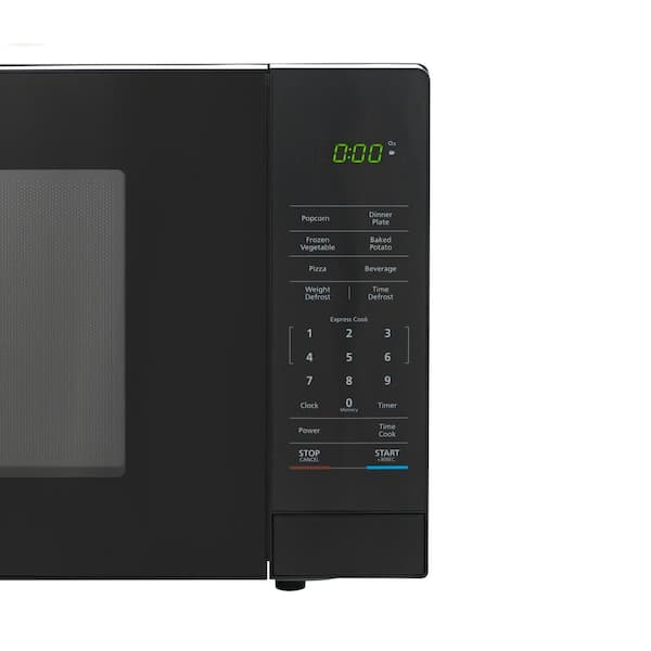 Magic Chef MCM1110B Countertop Microwave Oven, Standard Kitchen Microwave  with Push-Button Door, 1,000 Watts, 1.1 Cubic Feet, Black