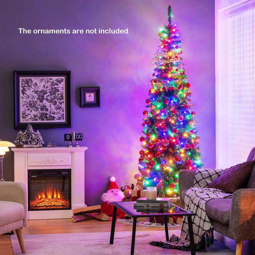 Pencil Christmas Tree With Led Lights 