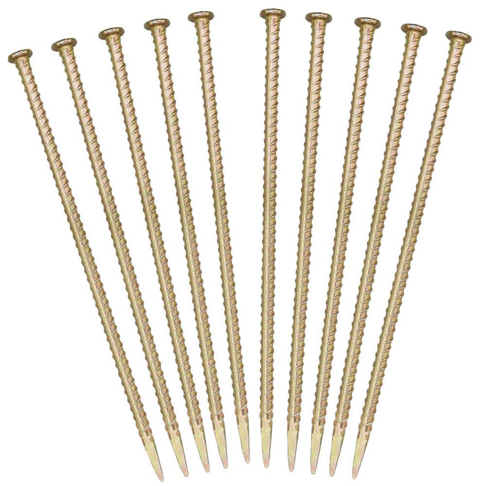 16 in. 1/2 in. Diameter Rebar Stakes, Galvanized Steel Ground Anchors for S