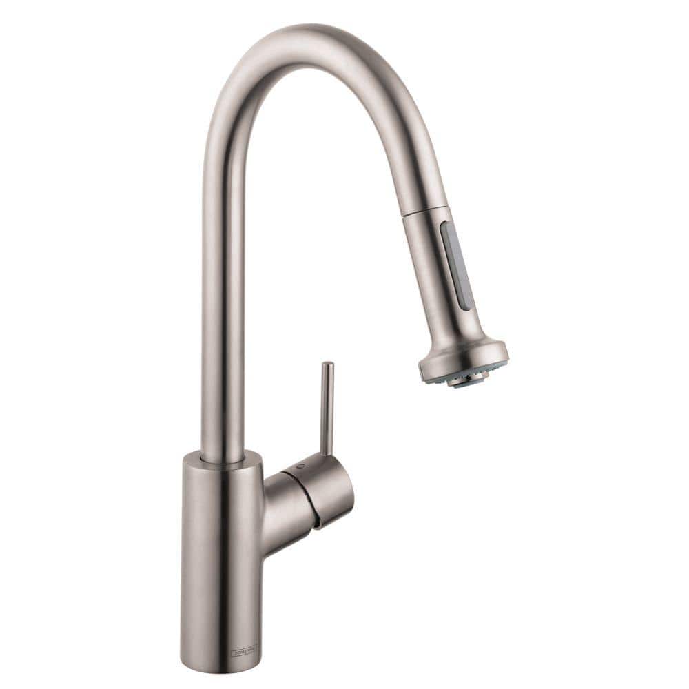Talis S² Pull Down Single Handle Kitchen Faucet with Handle and Supply Lines -  Hansgrohe, 14877801