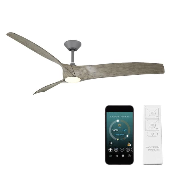 Modern Forms Hydra 80 in. LED Indoor/Outdoor Bronze 8-Blade Smart