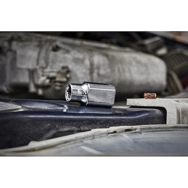 Milwaukee - 3/8 in. SAE and Metric Low Profile 6-Point Sockets with FOUR FLAT Sides (20-Piece)
