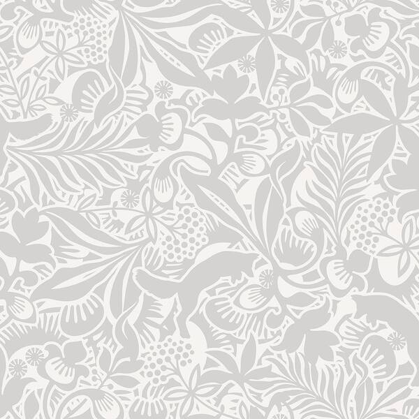 Brewster Lummig Grey Fox Paper Strippable Roll Wallpaper (Covers 57.8 sq. ft.)