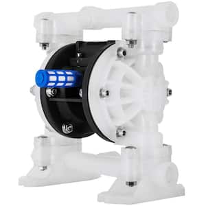 Air-Operated Double Diaphragm Pump 1/2 in. Inlet Outlet 8.8 GPM 120PSI PET Diaphragm Transfer Pump for Petroleum Diesel