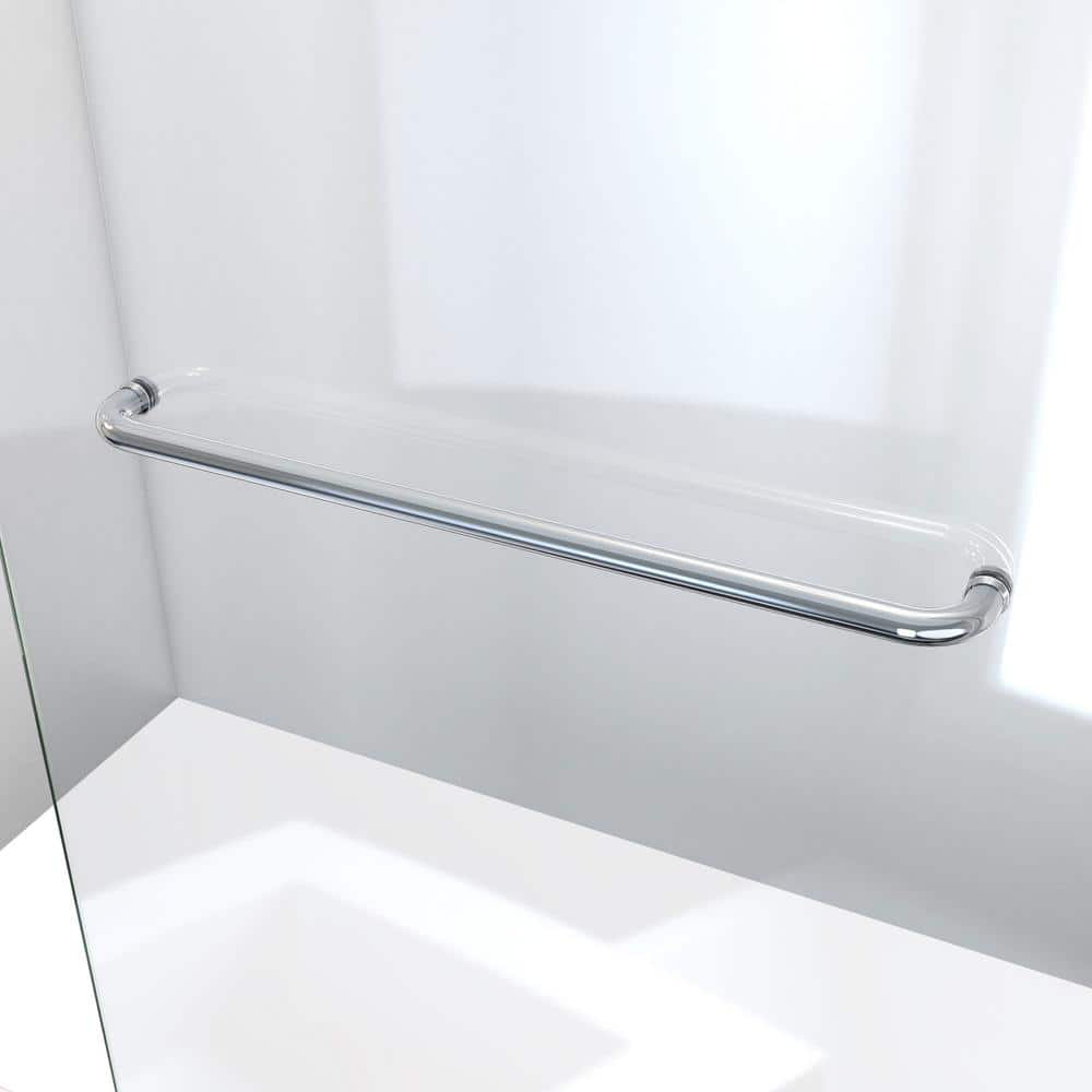 Chrome Frameless 30" x 72" Shower Door with Clear Glass