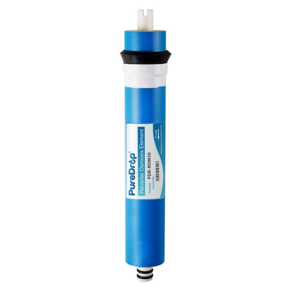 PureDrop Reverse Osmosis RO Membrane Replacement Cartridge 50 GPD, Fits Standard Under Sink RO Drinking Water Filtration System