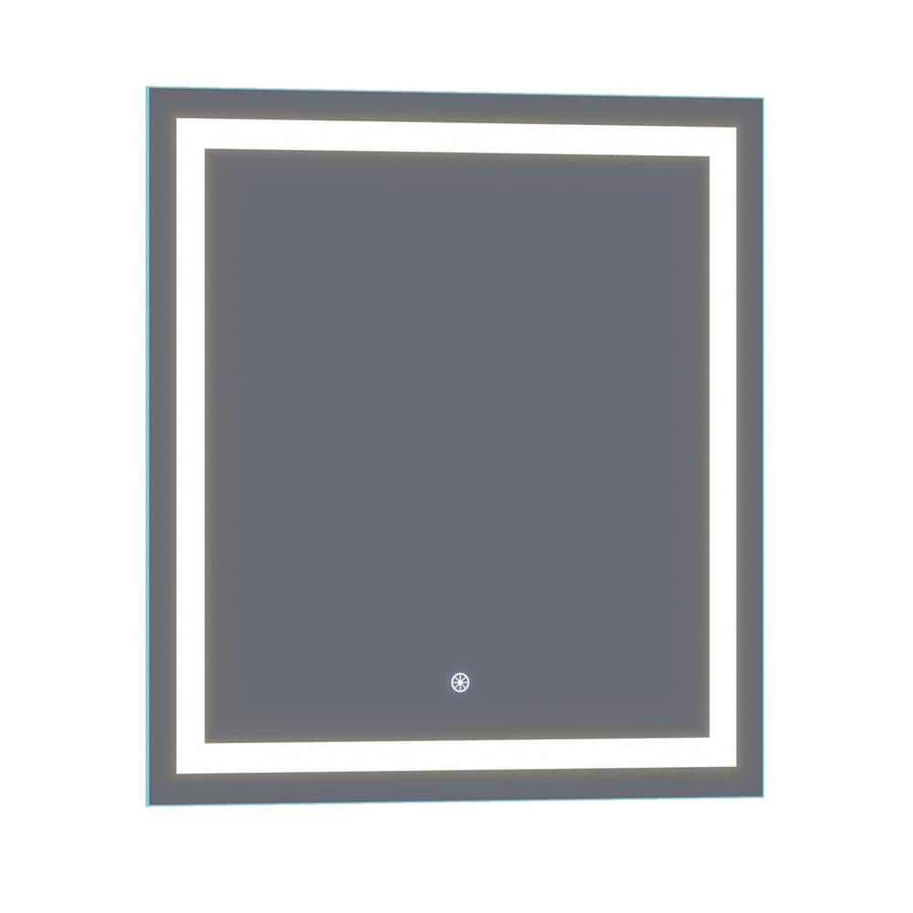 Lumina 34 in. x 36 in. Frameless LED Wall Mounted Lighted Vanity Mirror wit