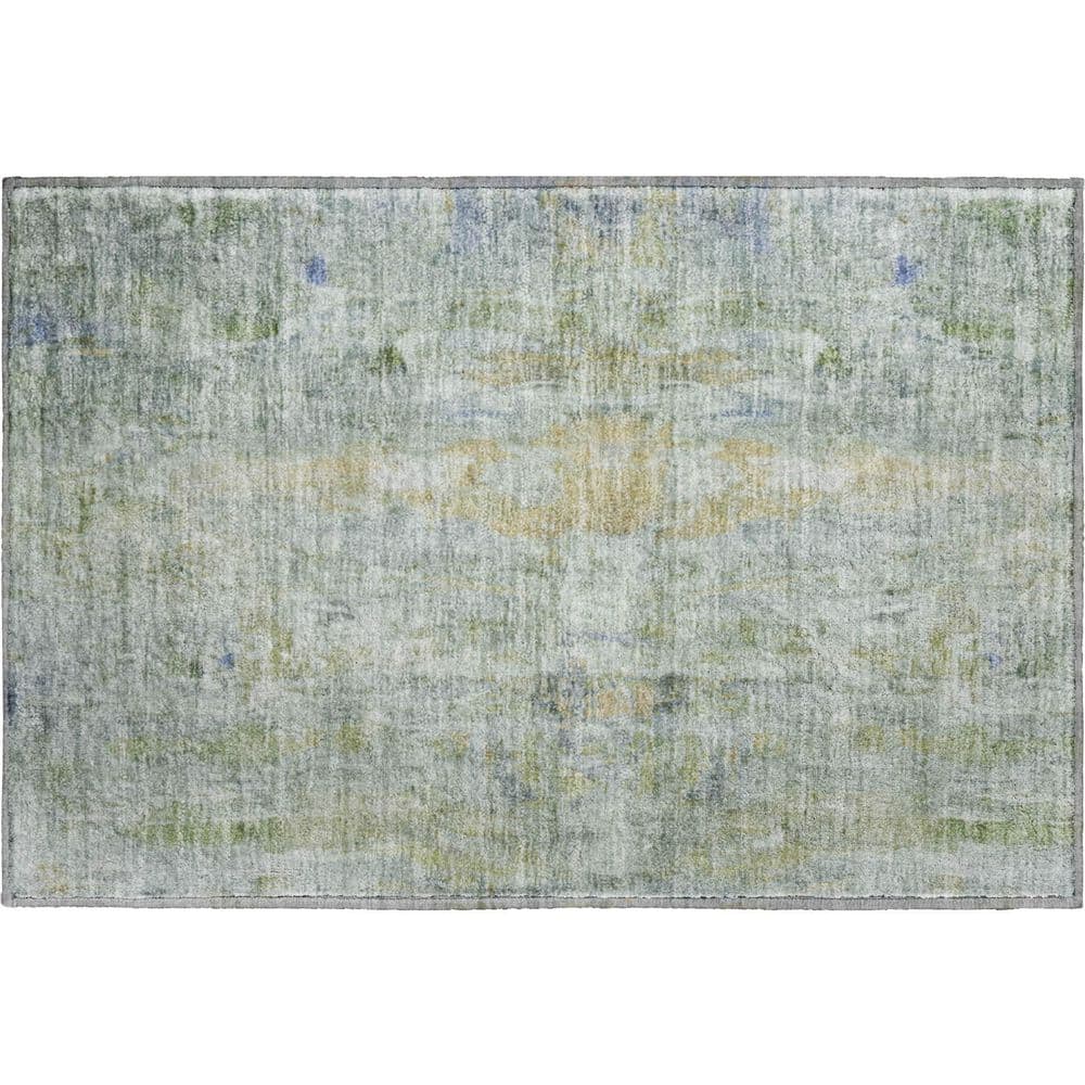 Mayfield Premium Machine Washable Abstract AMF2310 Aloe 2 ft. x 3 ft. Accent Rug price history on PriceWatchPro