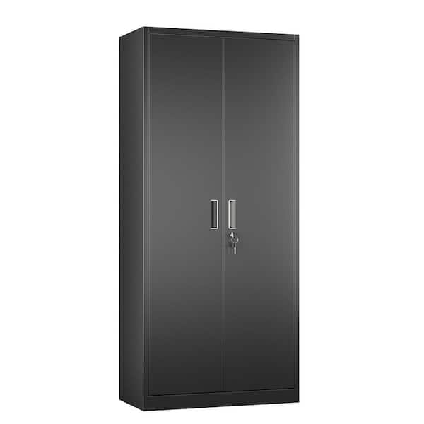 Kaikeeqli 71 in. H x 31.5 in. W x 16 in. D Lockable Metal Storage