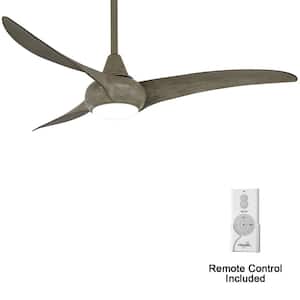 Light Wave 52 in. LED Indoor Driftwood Ceiling Fan with Light and Remote Control