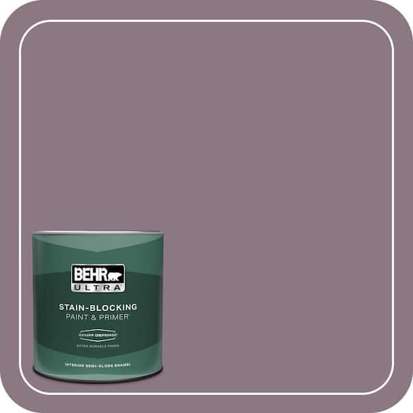 BEHR ULTRA 1 qt. #BNC-20 Purple Rubiate Extra Durable Semi-Gloss Enamel Interior Paint & Primer