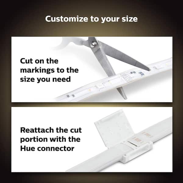 Philips Hue 6.6 ft. LED Smart Color Changing Strip Light Starter