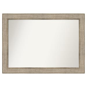 Trellis Silver 44 in. x 32 in. Custom Non-Beveled Wood Framed Bathroom Vanity Wall Mirror