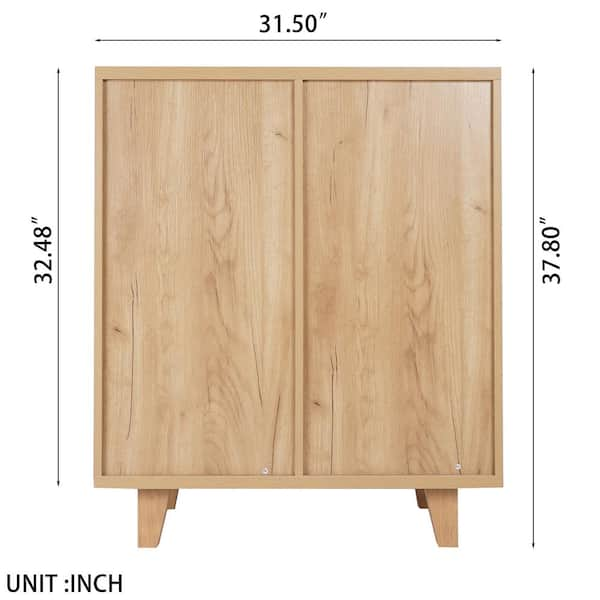 General Storage Cabinet; Acrylic, 10 Chambers, 4 Doors, 37 W x 16 D x 61  H