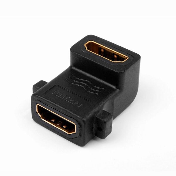 GearIt HDMI Coupler Female to Female 90 Degree Angle Connector Coupler (5-Pack)