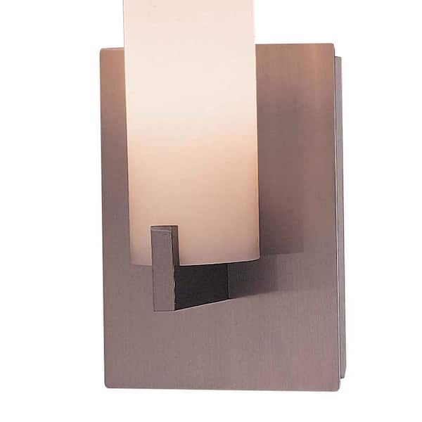 George Kovacs Tube 2-Light Brushed Nickel Bath Wall Sconce P5040-084 The  Home Depot