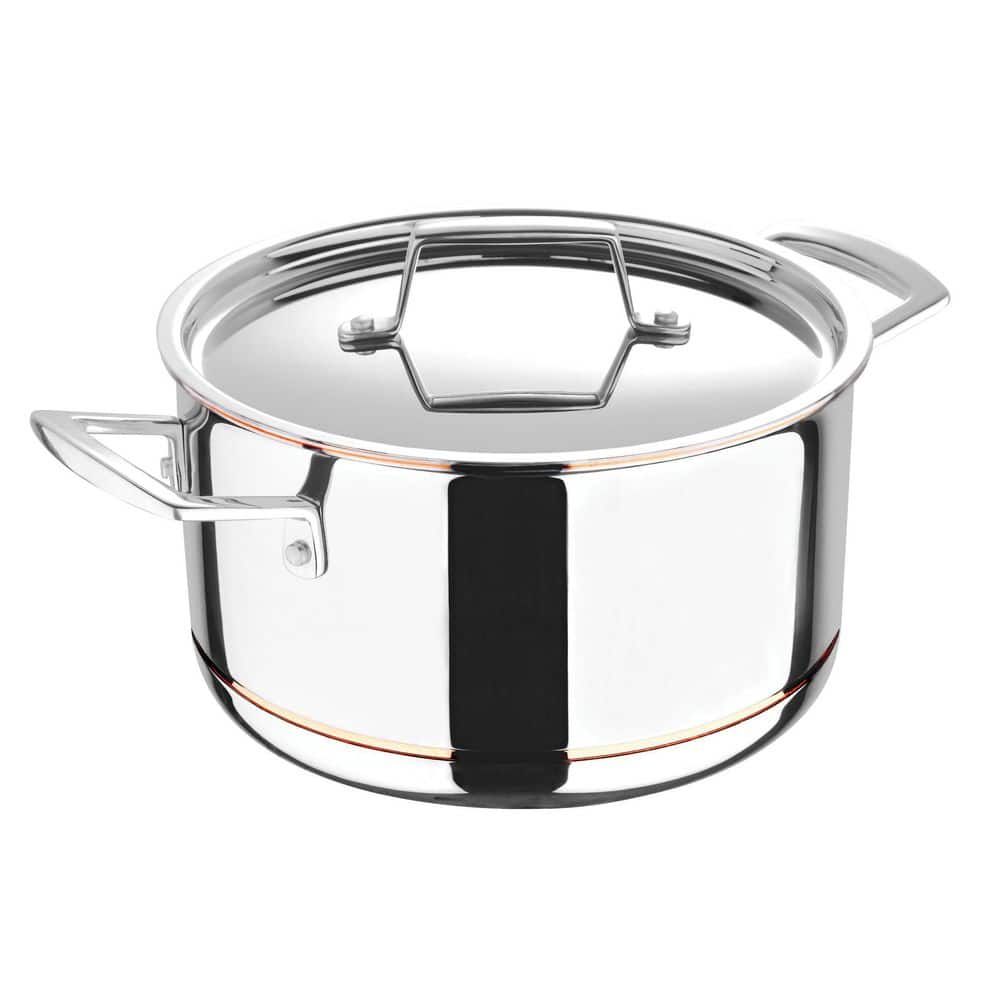 MasterPRO 5CX 5 qt. Round Stainless Steel Dutch Oven with Lid
